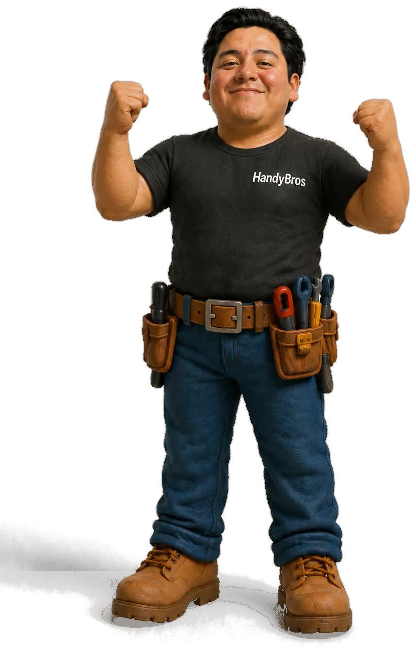 Hector celebrating a finished job